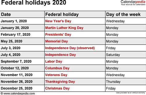 Holiday 2020 